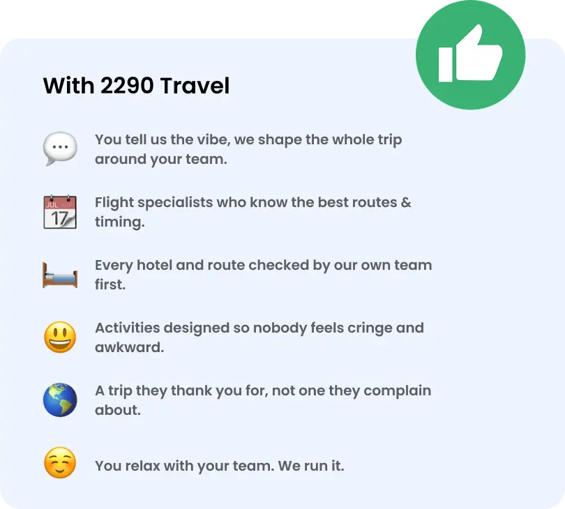 Planning a company trip with 2290 Travel